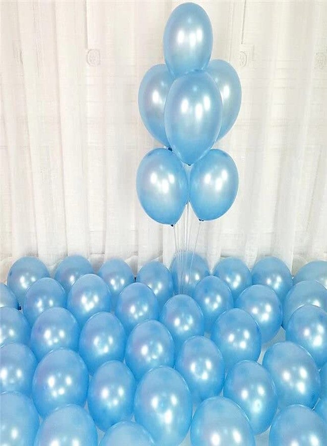 Flyloons Sky Blue Balloons Pack of 50 for birthday decoration items also suitable for Anniversary, Wedding, Celebration, Party - Image 1